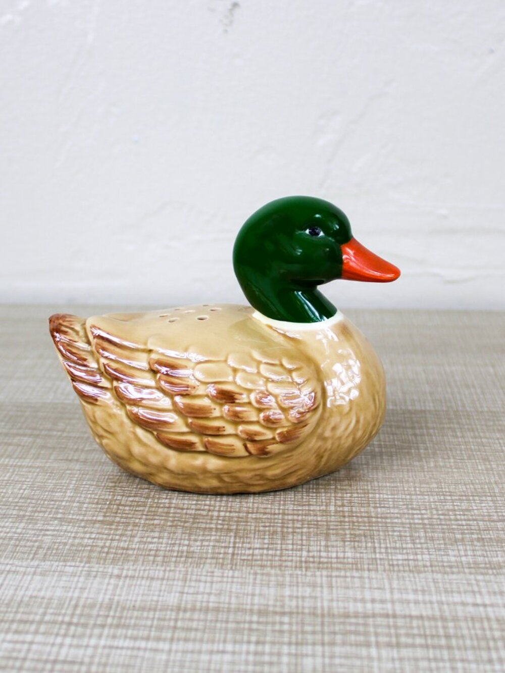 Vintage Mallard Duck Porcelain Potpourri Sachet diffuser 5 Inch Made in Korea